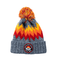 Load image into Gallery viewer, Zig Zag Pom Beanie
